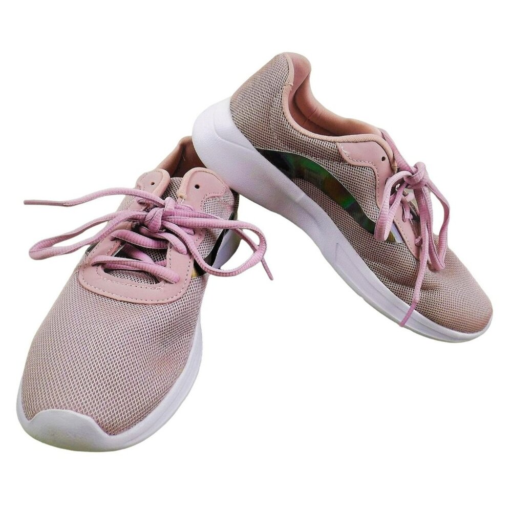 Athletic Works Womens Pink Sneakers Tennis Shoes Memory Foam NWOT Size 6 JH1051